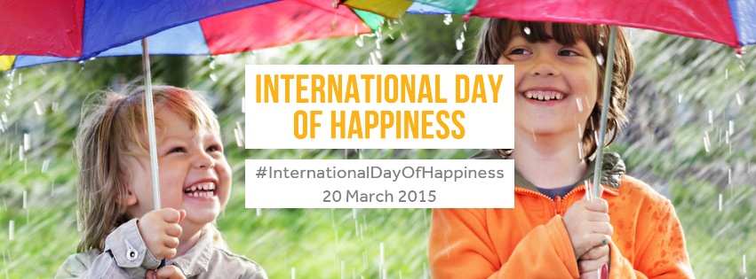 Oficjalny plakat Międzynarodowego Dnia Szczęścia 2015. Źródło Day of Happiness